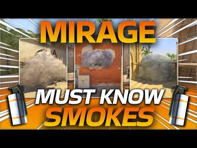 30 MUST KNOW SMOKES on MIRAGE in CS2