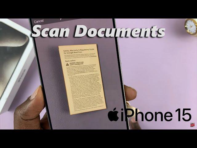 How To Scan Documents On iPhone 15 & iPhone 15 Pro