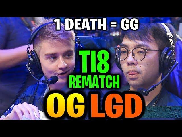 OG vs PSG.LGD (Game 1) TI8 Rematch! ONE DEATH COST THE GAME TI9 Dota 2