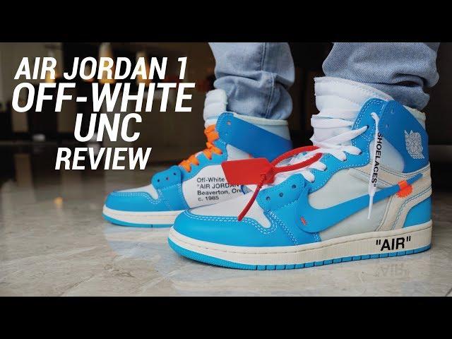 OFF WHITE AIR JORDAN 1 UNC REVIEW