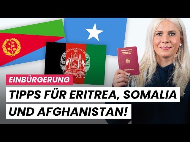 Einbürgerung für Somalier, Afghanen und Eritreer ohne Pass!