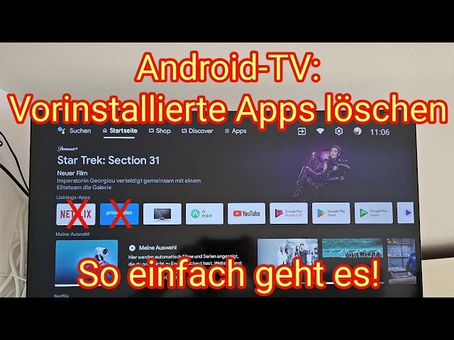 Android-TV: Vorinstallierte Apps löschen, so einfach geht es