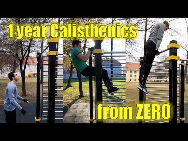 My REAL 1 year Calisthenics transformation! Starting from ZERO