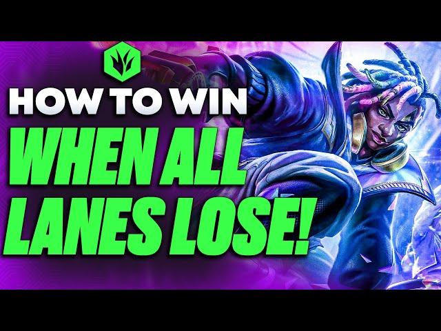 How To Win When ALL Lanes Are LOSING! | Jungle Guide - League of Legends