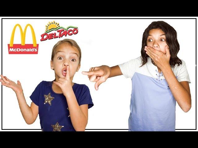 NO TALKING Fast Food Challenge! NO SPEAKING!