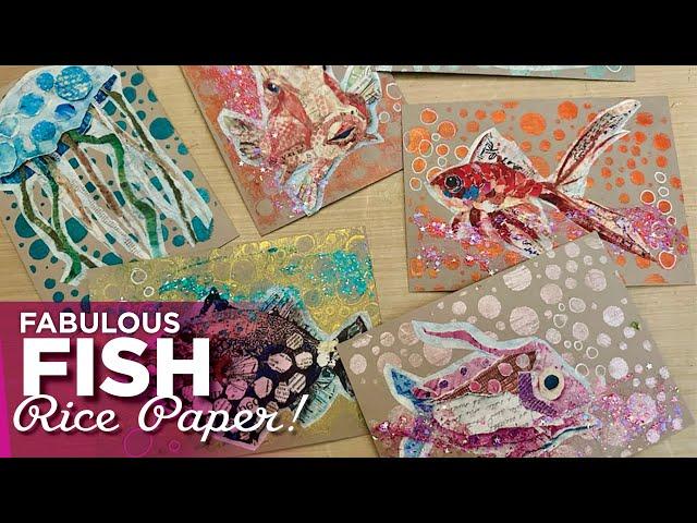 FUN with Tropical Fish Rice Paper–Tutorial Tidbits