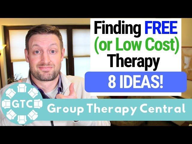 How To Find FREE (or Low Cost) THERAPY - 8 Ideas!