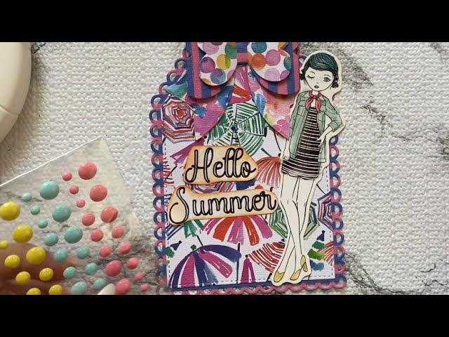 Summer themed Tags ️ craft with me