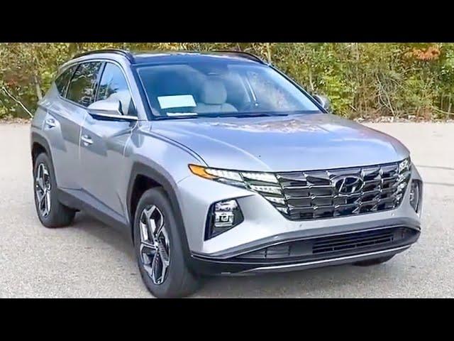 Walkaround the New 2024 Hyundai Tucson Hybrid Interior Exterior