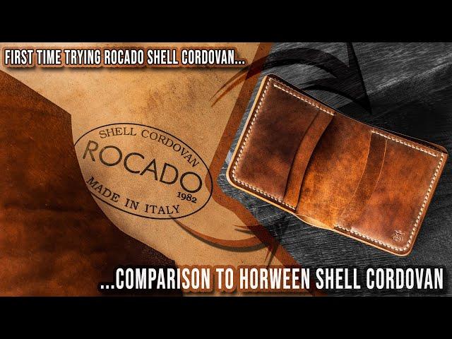 Making ROCADO Shell Cordovan leather wallet Review & comparison to HORWEEN Shell Cordovan