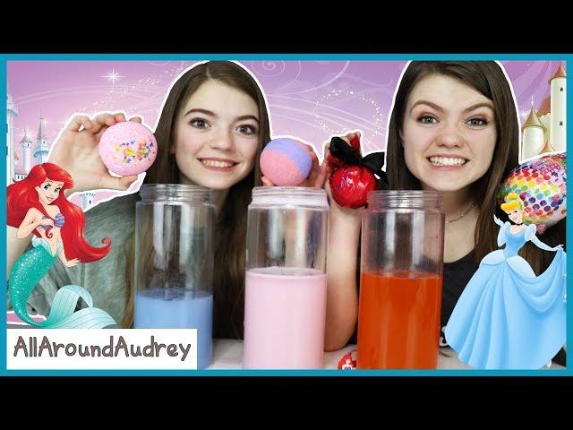 Surprise Princess Bath Bomb Challenge / AllAroundAudrey