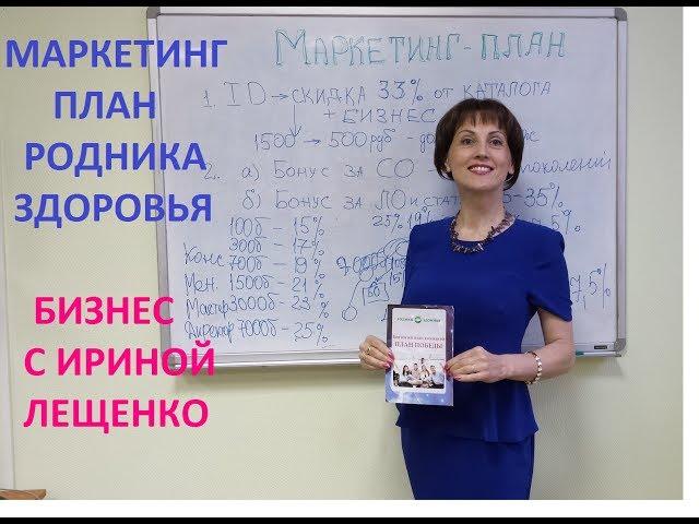 Маркетинг "Родника здоровья". Бизнес план с Ириной Лещенко.