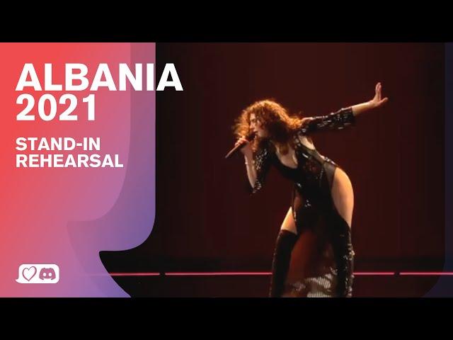 Stand-In Rehearsal - Eurovision 2021 - Albania - Anxhela Peristeri - Karma (Partly)