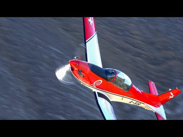 Swiss Air Force Pilatus PC-7 Turbo Trainer - AXALP 2022 Fliegerschiessen