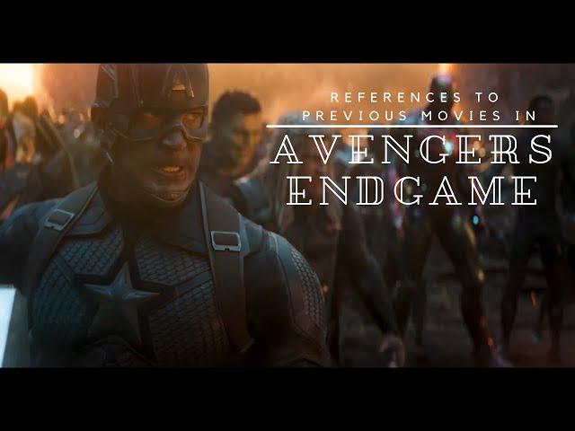 References to Previous Movies in Endgame (*Updated Version*)