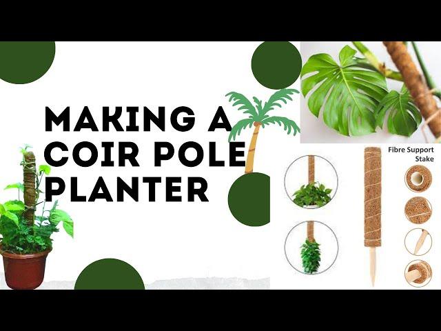 DIY: How to Make a Coir Pole Planter