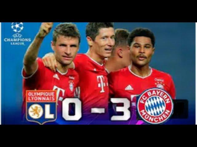 LYON VS BAYERN MUNCHEN (0-3) HIGHLIGHTS SEMIFINAL CHAMPIONS LEAGUE  2019/2020