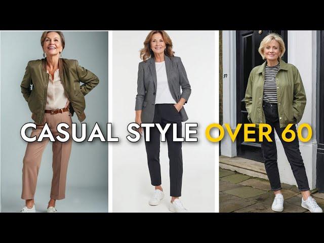 Casual Trendy Outfits Over 60 | Elegant Style