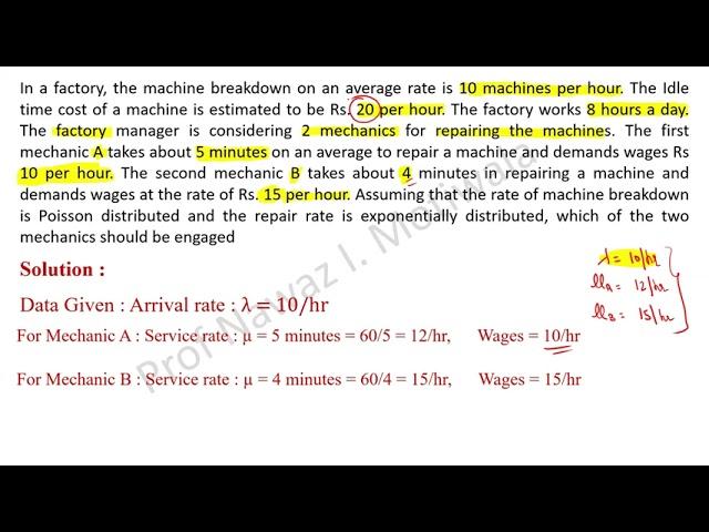 Operation Research - Queuing Theory - Solved Problems