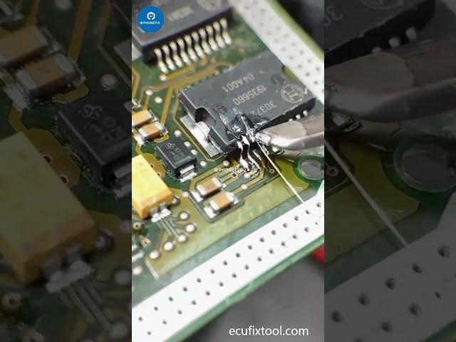 How to Fix chip pin fall off of car ECU computer board?