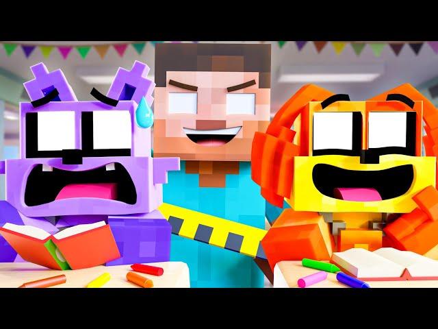 SMILING CRITTERS in MINECRAFT SCHOOL! Poppy Playtime Animation