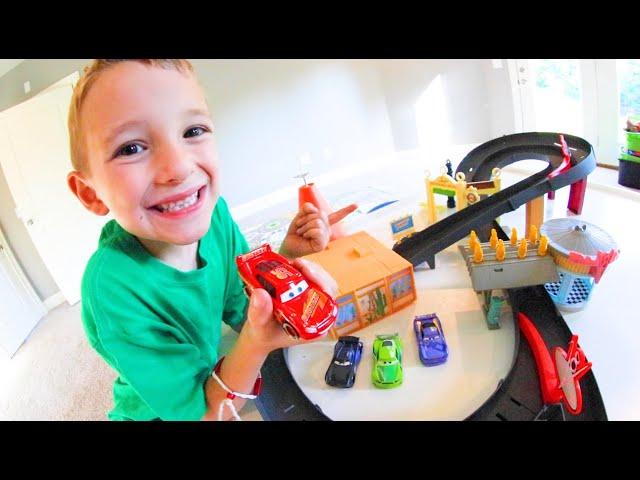 Father & Son GET BEST TOY RACE TRACK EVER! / Disney and Pixar Cars Radiator Springs!