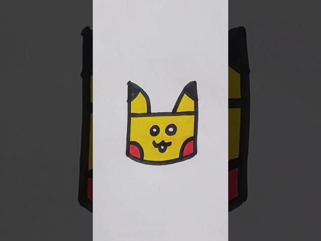 How to draw Pikachu| Cartoon drawing #skyart #easydrawing #fun