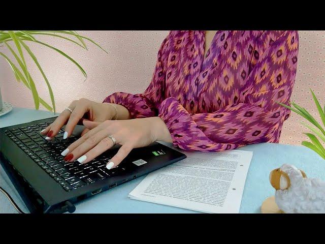 ASMR Real Typing ‍ • No Talking