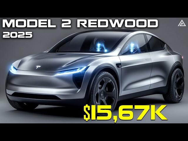 2025 Tesla Model 2: Elon Musk's Latest Announces! INSANE Design, Battery, Mass Production, MORE...