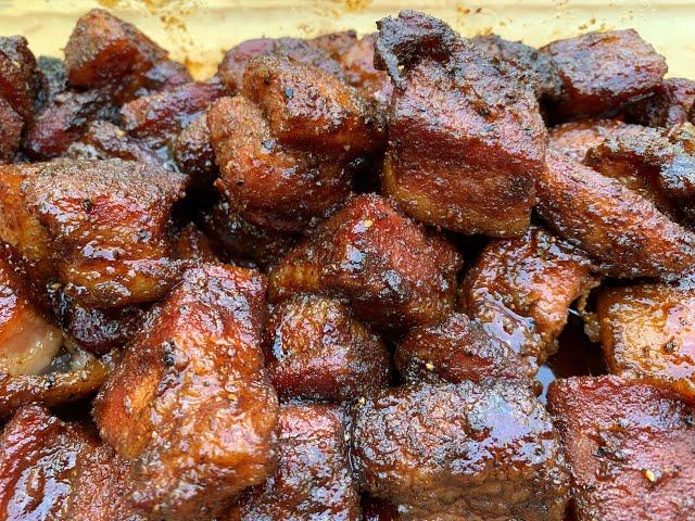 RECTEQ RT700 Smoked Pork Belly Burnt Ends