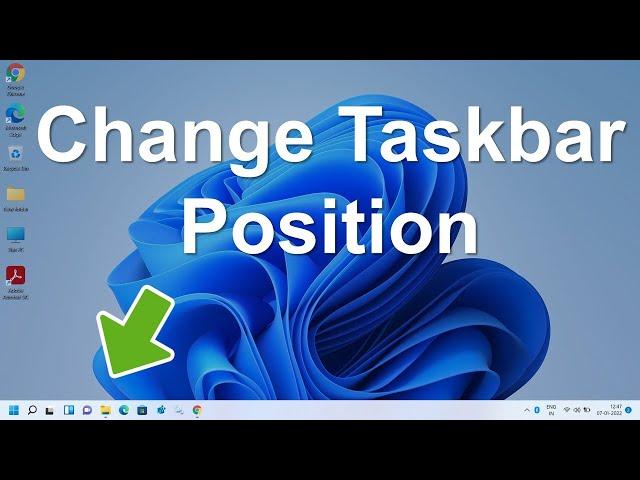 How to Change Taskbar Position in Windows 11