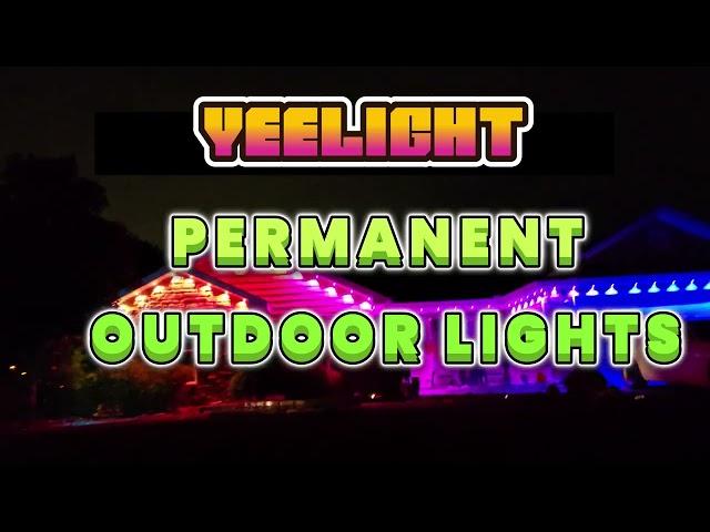 YEELIGHT PERMANENT LIGHTS ARE AMAZING! #yeelight #outdoorlighting