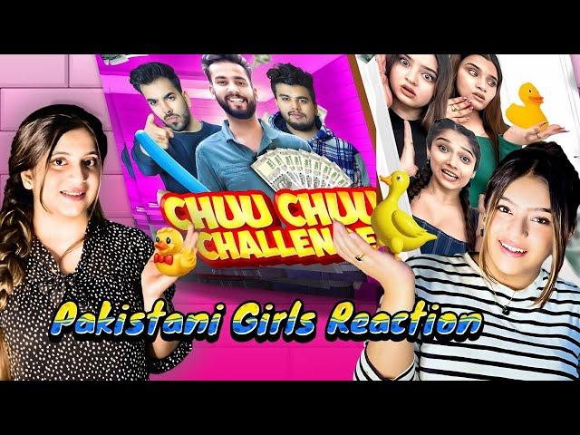 We Tried Chu Chu Challenge | Funny Challenges| Elvish Yadav | Pakistani Girls Reaction |fizza'slife