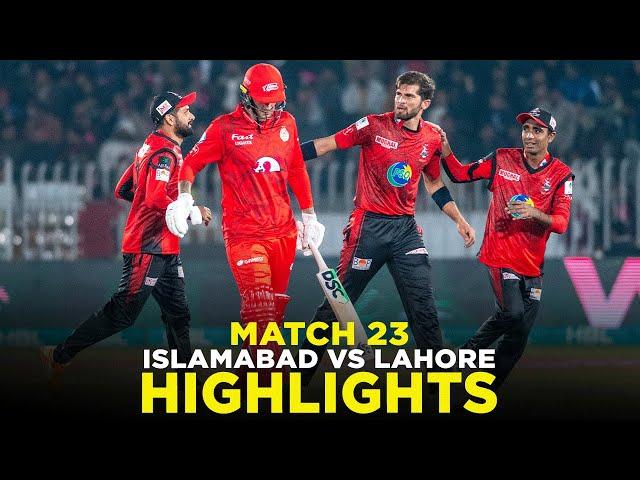 PSL 9 | Full Highlights | Islamabad United vs Lahore Qalandars | Match 23 | M2A1A