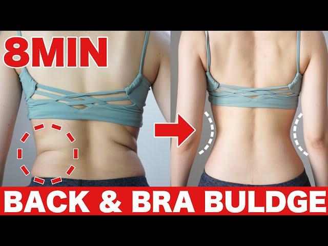 how to lose BACK FAT & BRA BULGE permanently | 8 MIN Stnding Exercise| lose back fat