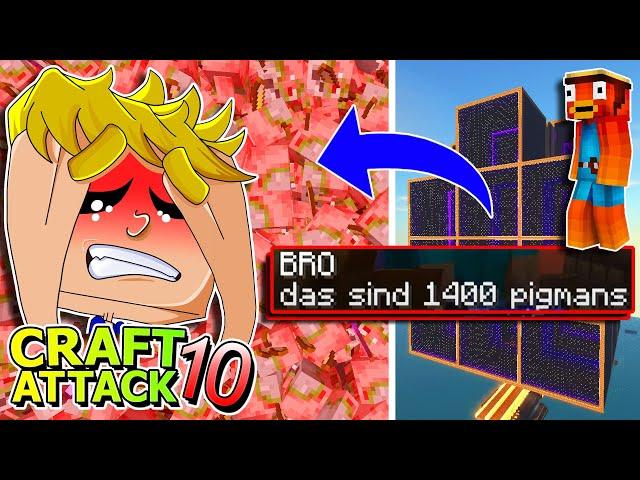 Fast SERVERABSTURZ wegen TRYMACS! Knapp am Bann vorbei! - Minecraft Craft Attack 10 #78