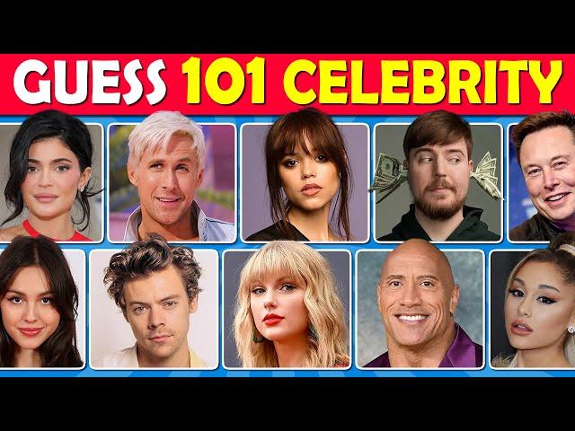 Guess the Celebrity in 3 Seconds | Easy, Medium, Hard Levels 🟢  