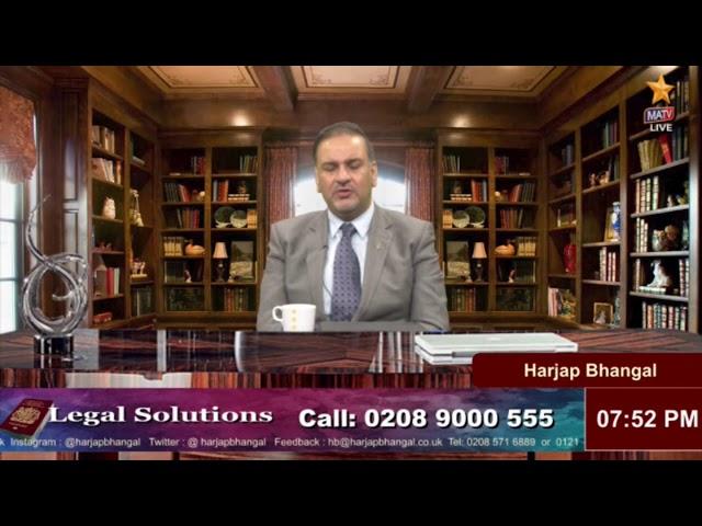 Legal Solutions with Harjap Bhangal - LIVE - 03-01-2025