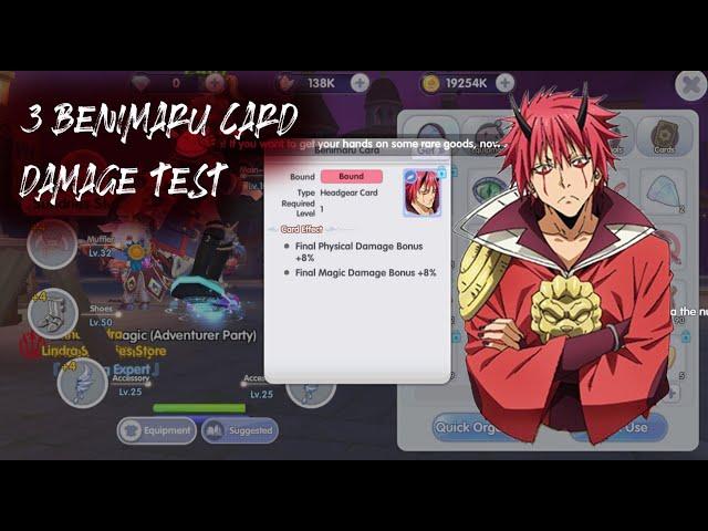 [ ROX ] 3 BENIMARU CARD DAMAGE TEST #ragnarokx #rox #togetherwerox