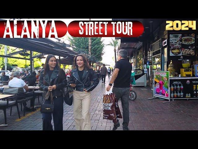 alanya street tour 2024 november ! alanya walking tour ! alanya antalya turkey travel turkey holiday