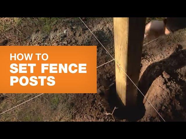 How to Install Fence Posts Step-by-step | The Home Depot Canada