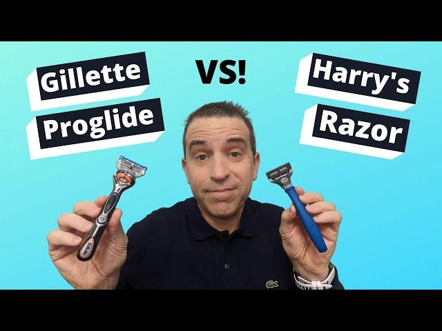 Gillette Fusion Proglide Power Men's Razor Vs Harry's Men's Razor Shaving Experience