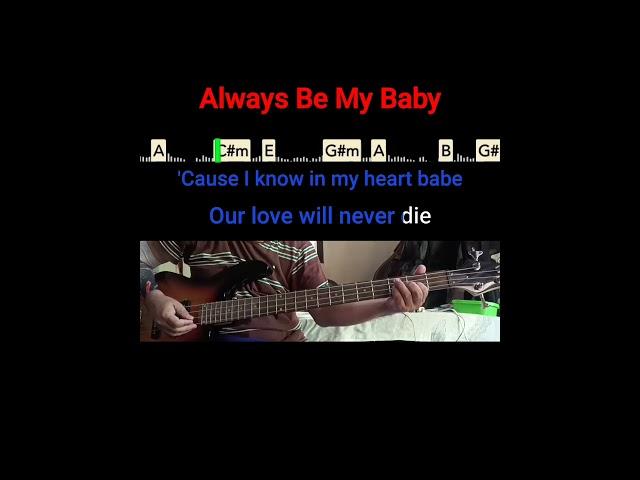 Always Be My Baby (Mariah Carey) bass cover song