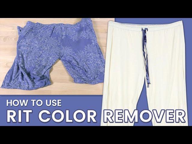 Remove Color WITHOUT Bleach | How to Use Rit Color Remover | DYE FABRIC WHITE
