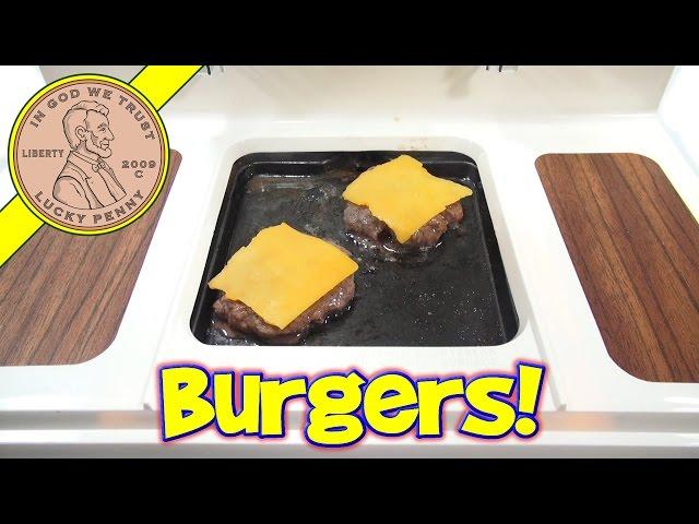 Big Burger Grill, Mini Cheeseburgers & Grilled Cheese! - Miniature Hamburger!