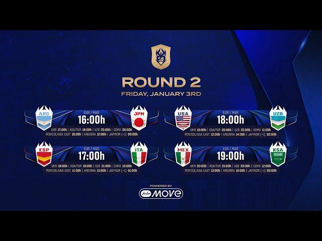  KINGS WORLD CUP NATIONS - ROUND 2 - DAY 1 