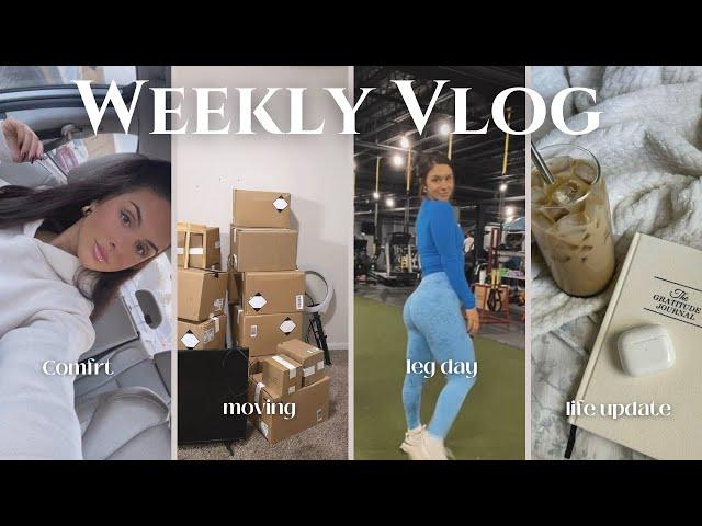 VLOG : Moving again? Life Update, Glute Day Workout, Comfrt sets