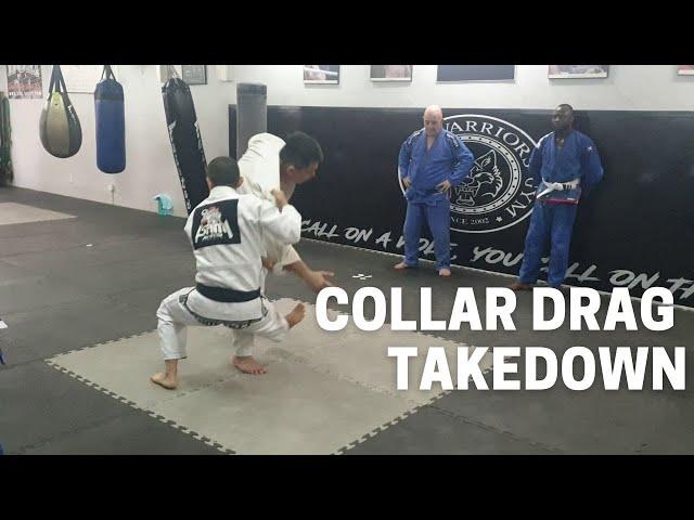 Collar Drag Takedown - Effective Jiu Jitsu Takedown