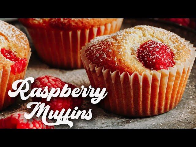 Easy Raspberry Muffins | ASMR Cooking