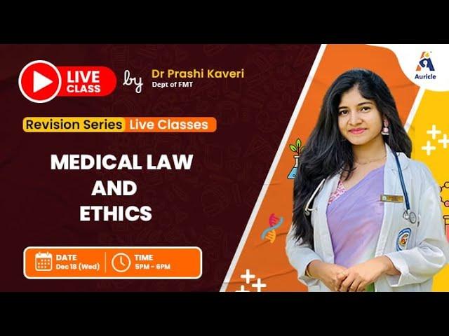 90 Days University Proff Pre Final  in FMT live class on Medical law & Ethics by Dr Prashi kaveri